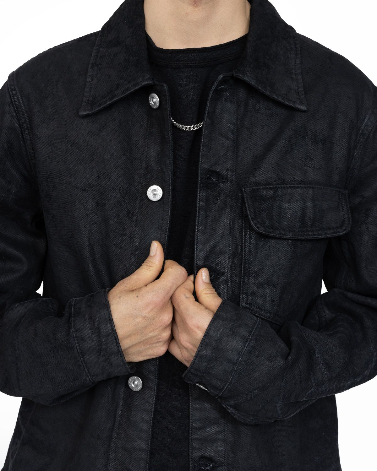 Our Legacy – Rebirth Jacket Waxed Black Denim | Highsnobiety Shop